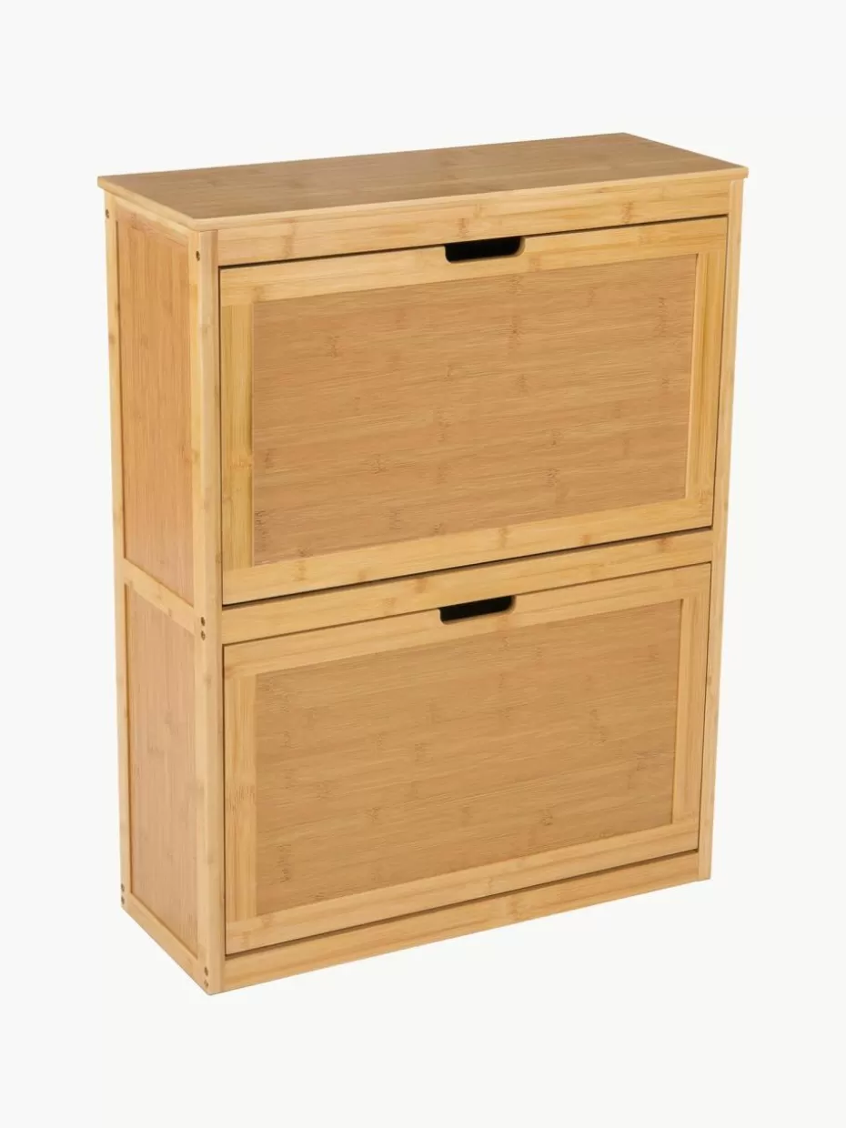 Schuhschränke & Schuhregale-Andrea House Wand-Schuhschrank Kedar aus Bambusholz
