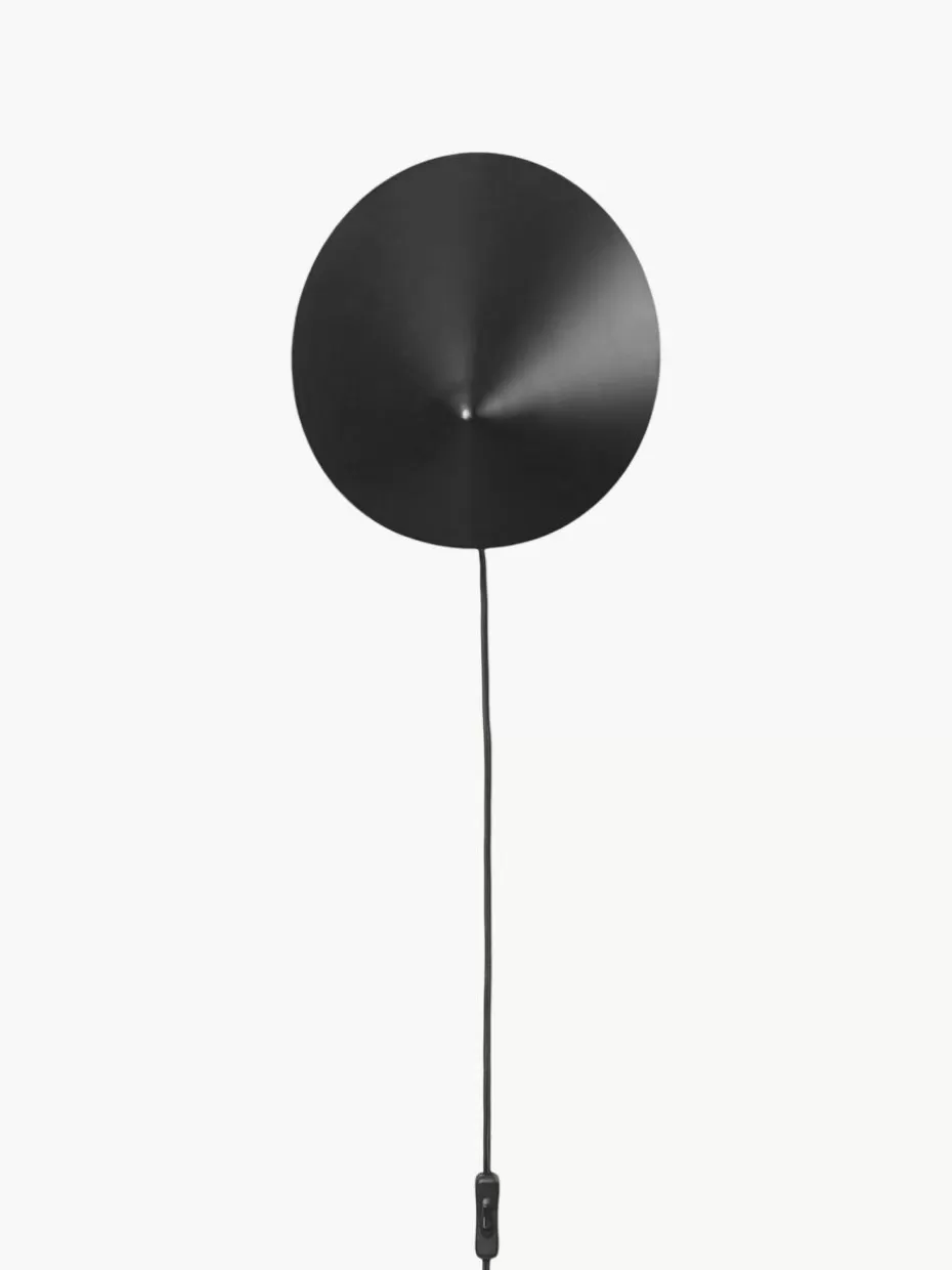 Wandstrahler-ferm LIVING Wandstrahler Arum mit Stecker, verstellbar Schwarz