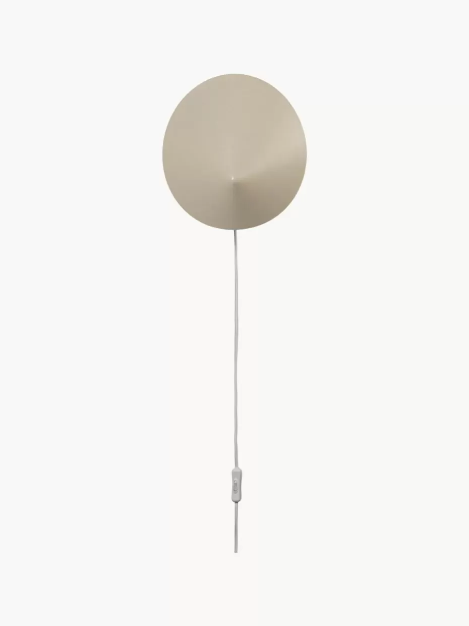 Wandstrahler-ferm LIVING Wandstrahler Arum mit Stecker, verstellbar Hellbeige