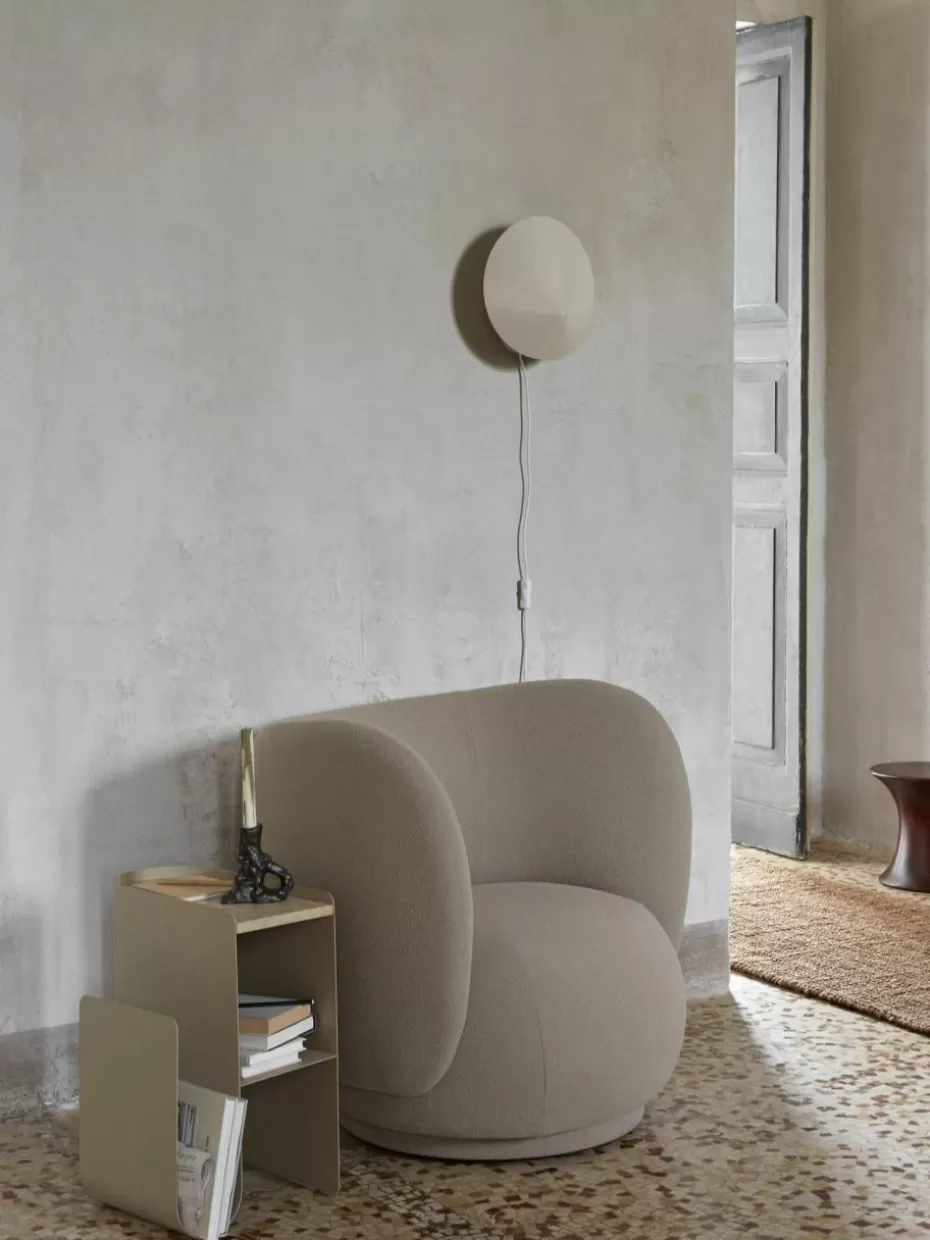 Wandstrahler-ferm LIVING Wandstrahler Arum mit Stecker, verstellbar Hellbeige