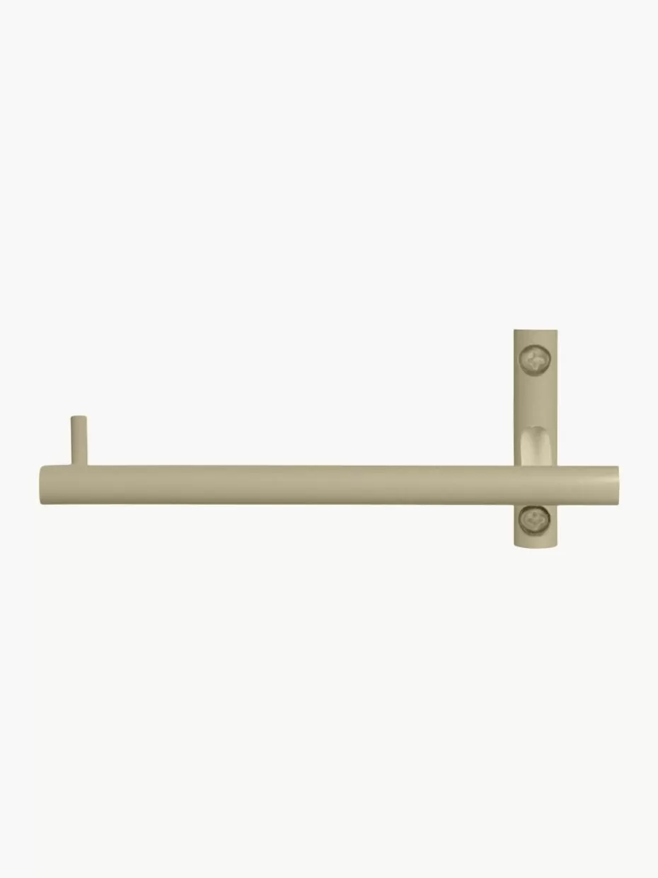 Toilettenpapierhalter-ferm LIVING Wand-Toilettenpapierhalter Dora aus Metall Hellbeige