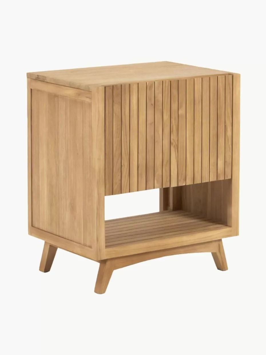 Badschränke-Westwing Waschbeckenunterschrank Kuveni aus Teakholz, B 70 cm