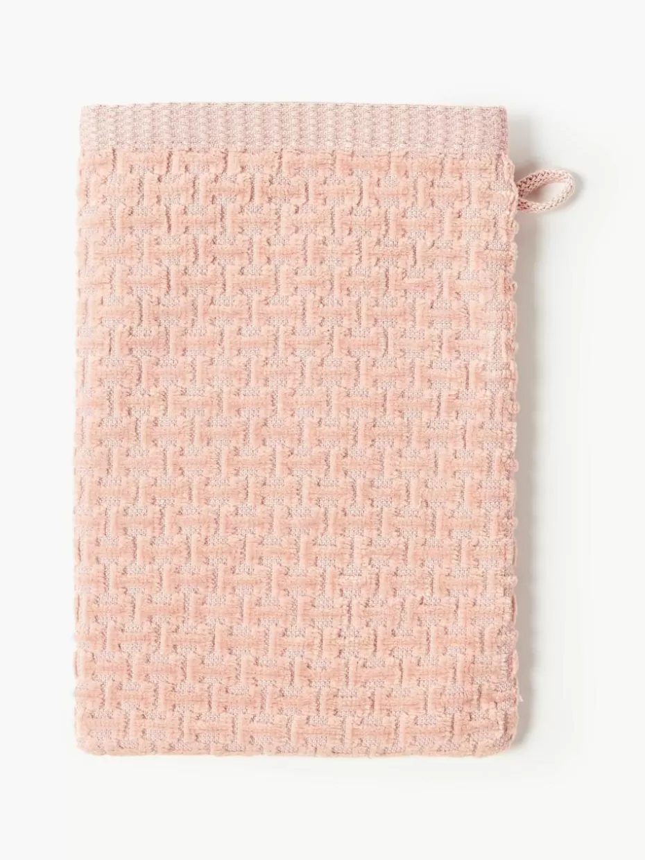 Handtücher-Westwing Collection Waschhandschuhe Niam, 2 Stück Peach