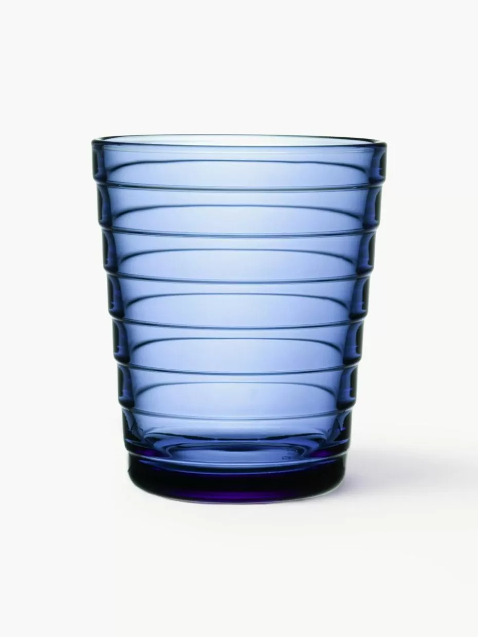 Wassergläser-iittala Wassergläser Aino Aalto, 2 Stück Blau, transparent
