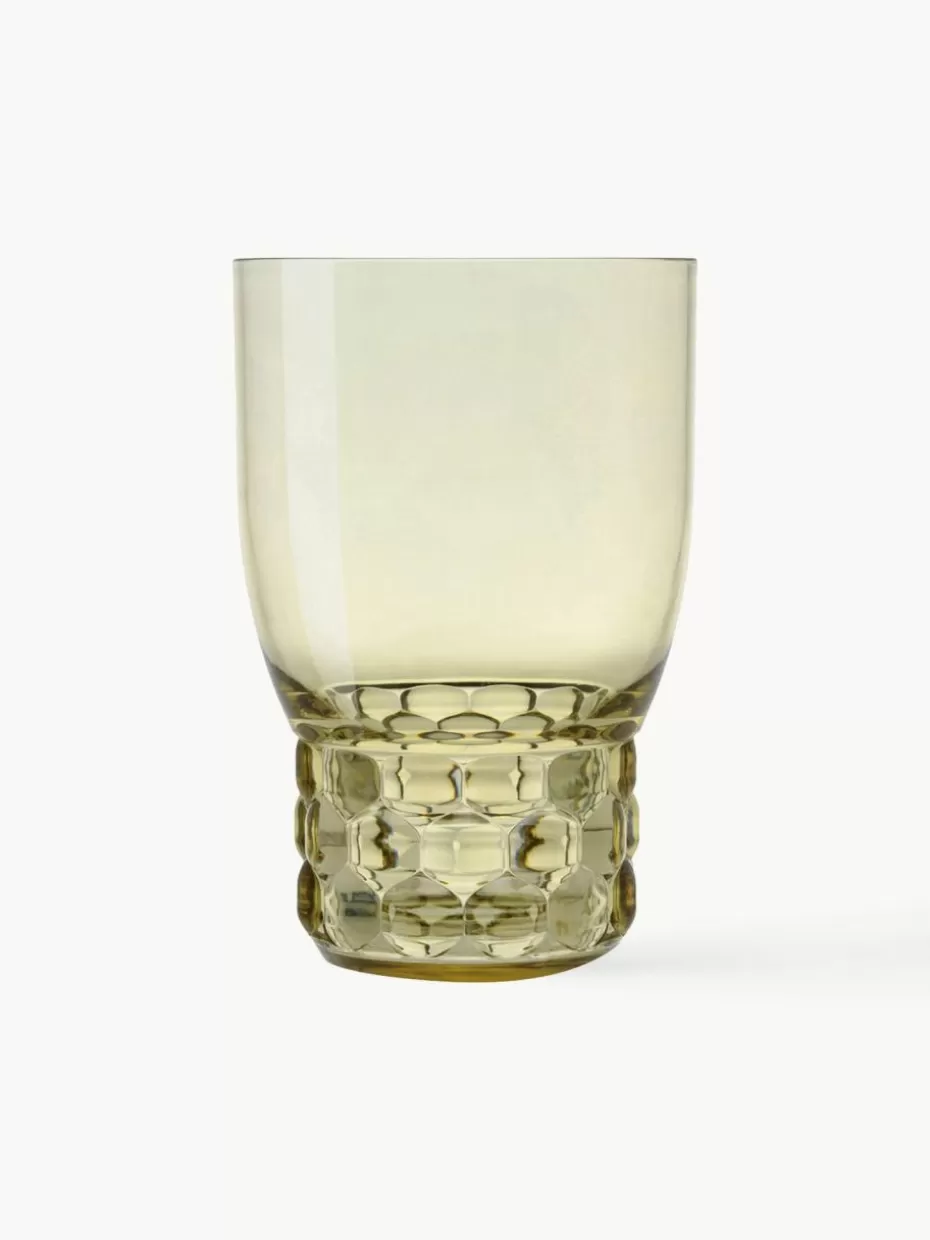 Wassergläser-Kartell Wassergläser Jellies aus Kunststoff, 4 Stück Hellgrün