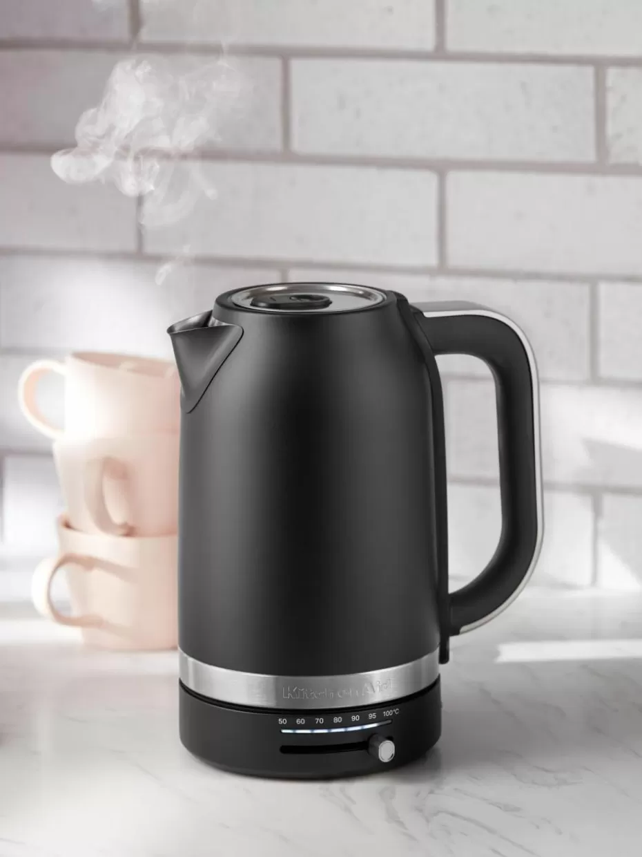 Wasserkocher-KitchenAid Wasserkocher Almond, 1.7 L Schwarz, matt