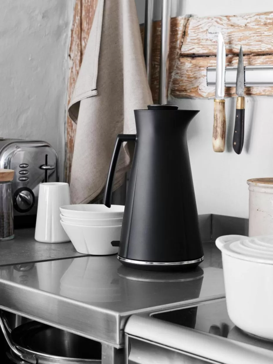 Wasserkocher-Rosendahl Wasserkocher Grand Cru, 1.4 L Schwarz, Silberfarben