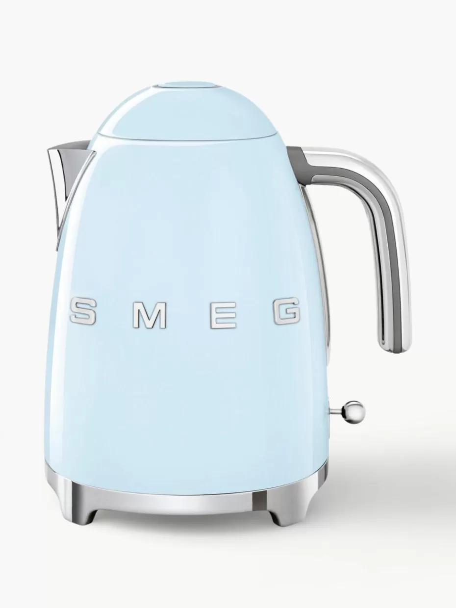 Wasserkocher-Smeg Wasserkocher 50's Style, 1.7 L Hellblau, glänzend