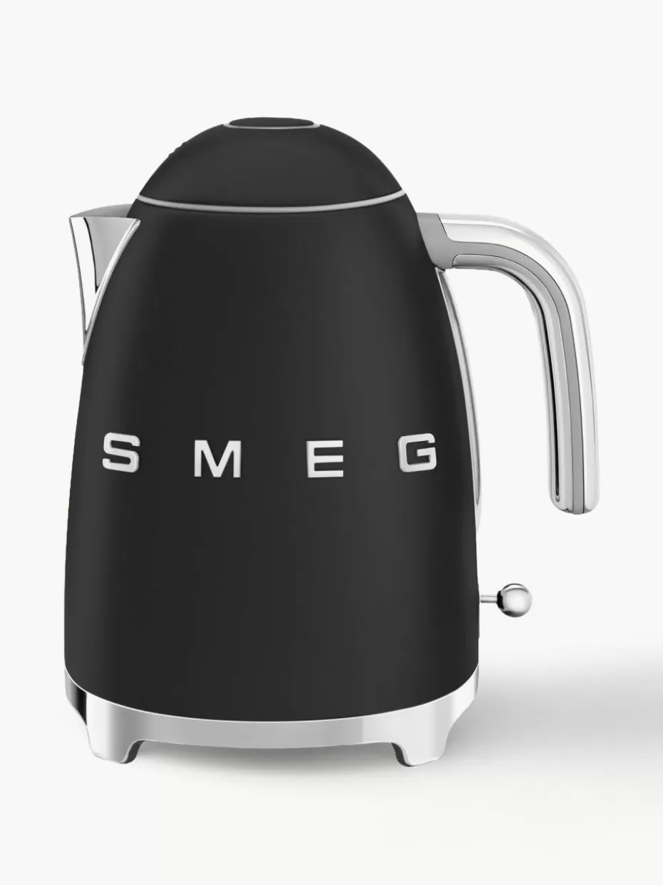 Wasserkocher-Smeg Wasserkocher 50's Style, 1.7 L Schwarz, matt
