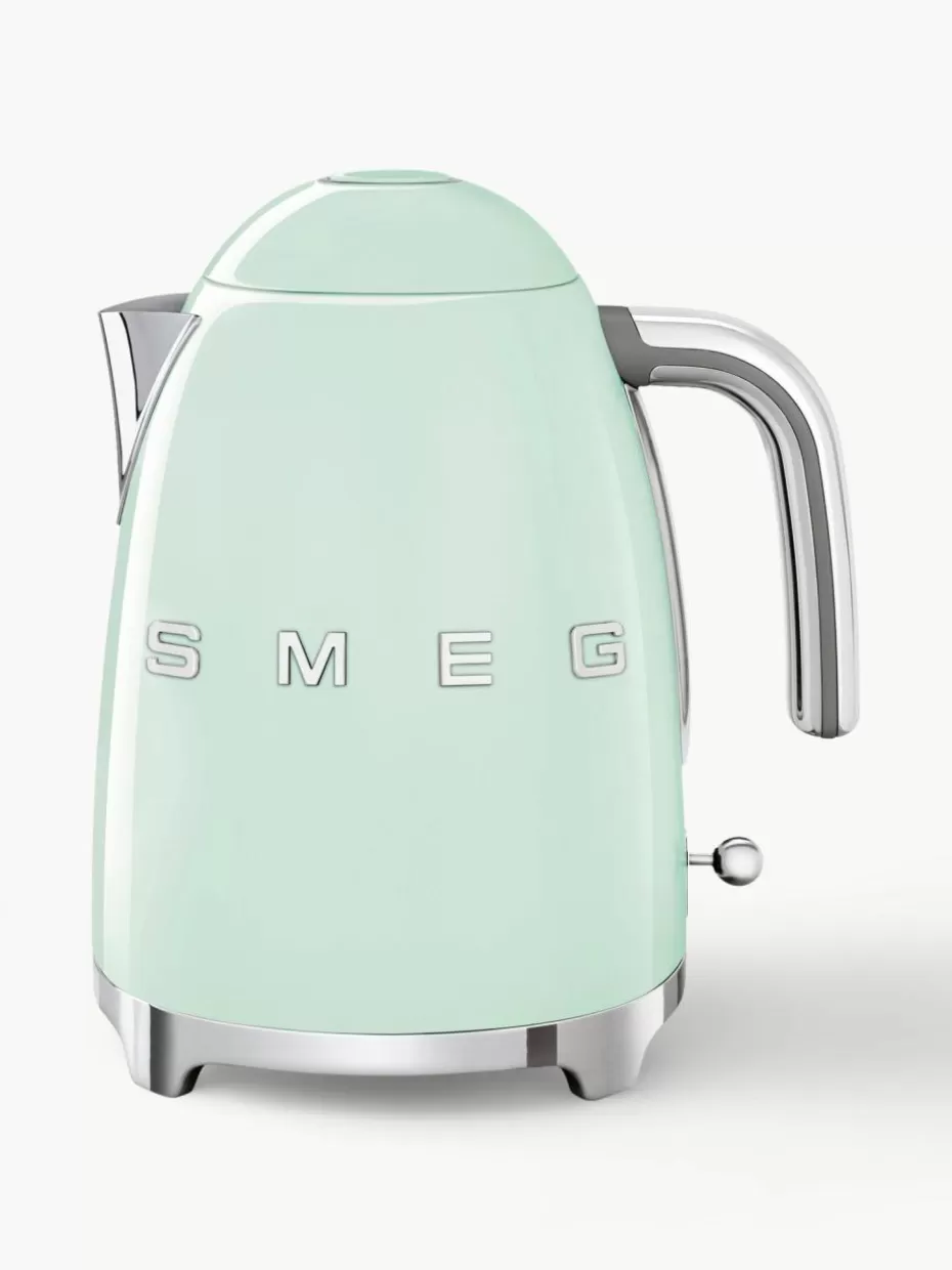 Wasserkocher-Smeg Wasserkocher 50's Style, 1.7 L Mintgrün, glänzend