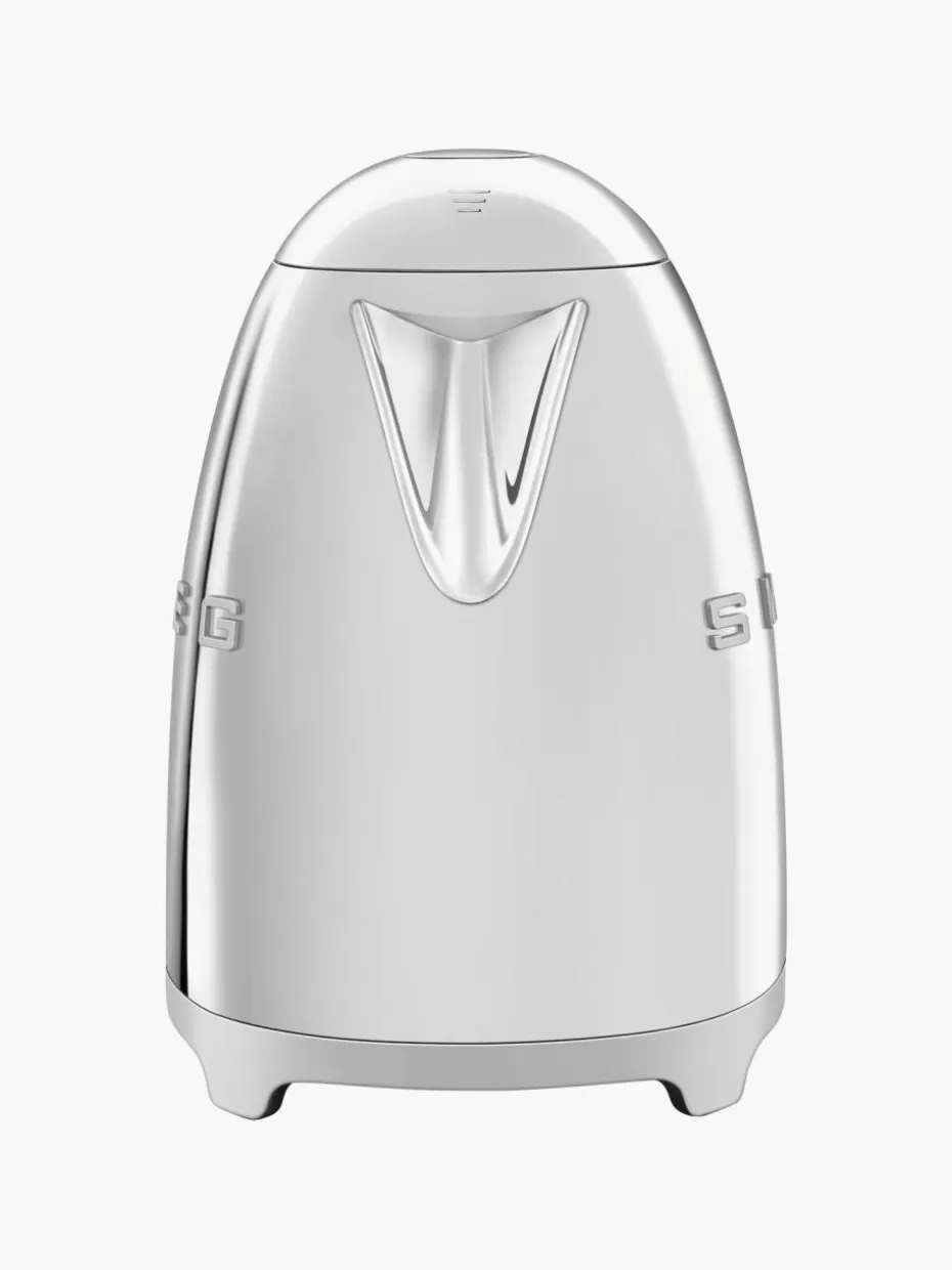Wasserkocher-Smeg Wasserkocher 50's Style, 1.7 L Silberfarben, glänzend