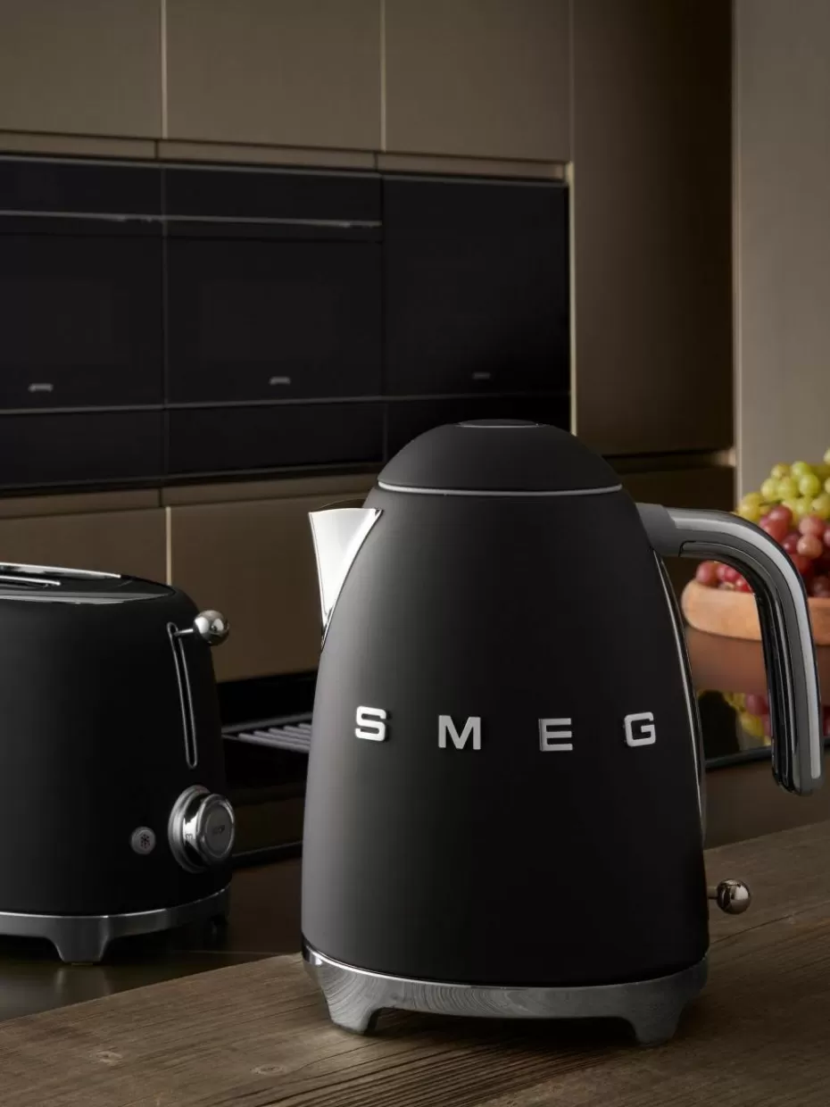 Wasserkocher-Smeg Wasserkocher 50's Style, 1.7 L Schwarz, matt