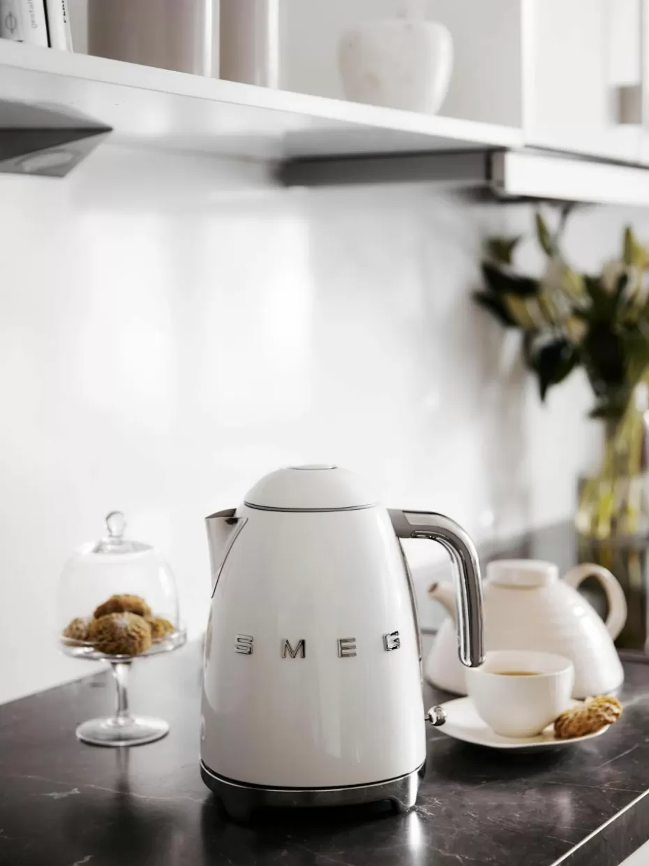 Wasserkocher-Smeg Wasserkocher 50's Style, 1.7 L Weiß, glänzend