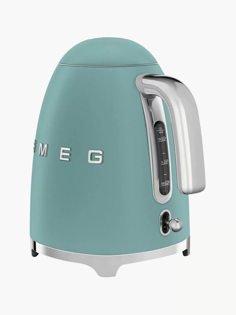 Wasserkocher-Smeg Wasserkocher 50's Style, 1.7 L Petrol, matt