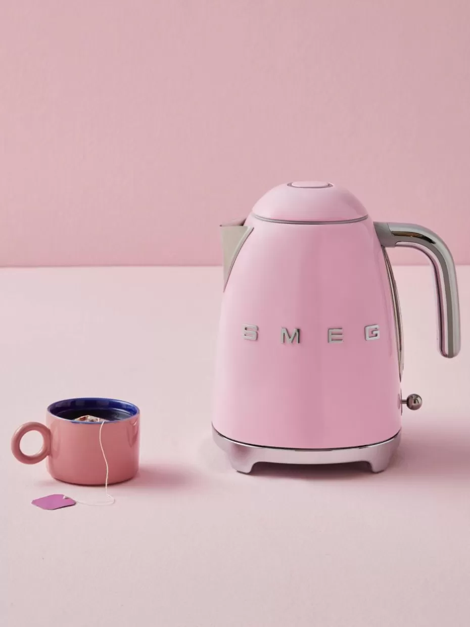 Wasserkocher-Smeg Wasserkocher 50's Style, 1.7 L Rosa, glänzend