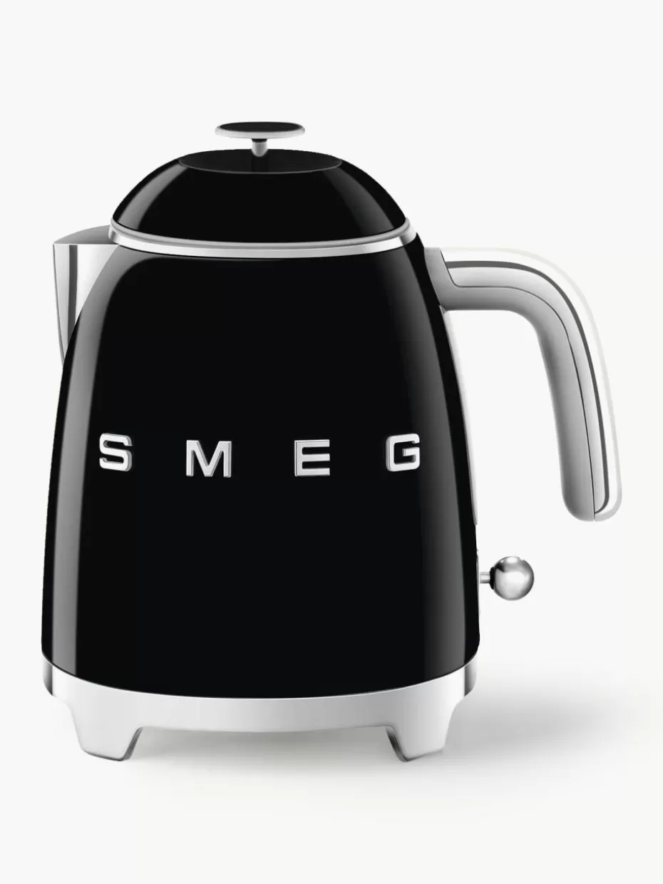 Wasserkocher-Smeg Wasserkocher 50's Style, 800 ml Schwarz, glänzend