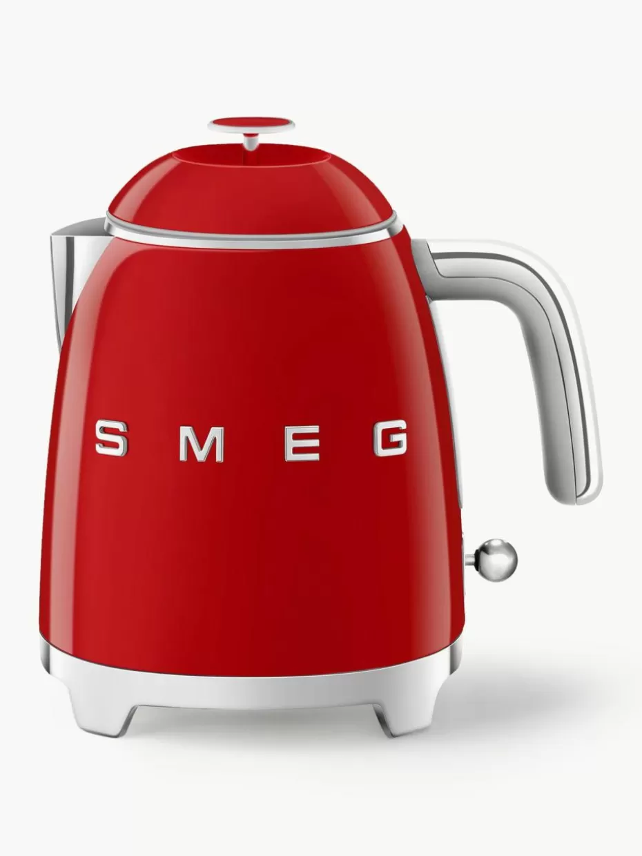 Wasserkocher-Smeg Wasserkocher 50's Style, 800 ml Rot, glänzend
