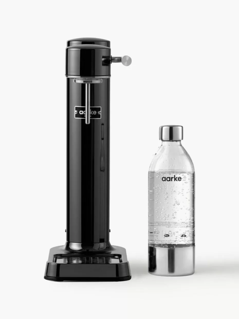 Wassersprudler-Aarke Wassersprudler-Set Carbonator 3 Schwarz, glänzend