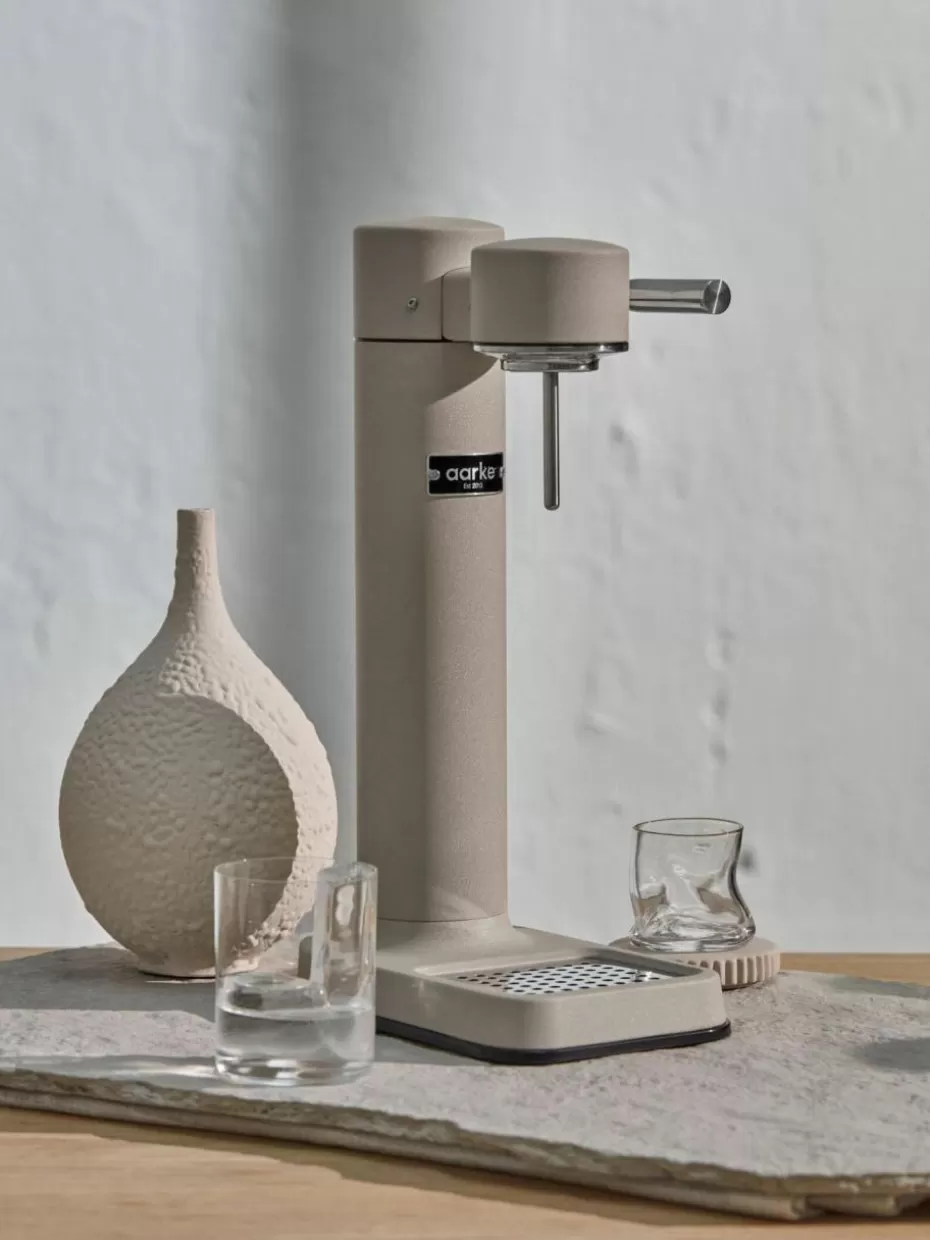 Wassersprudler-Aarke Wassersprudler-Set Carbonator 3 Hellbeige, matt