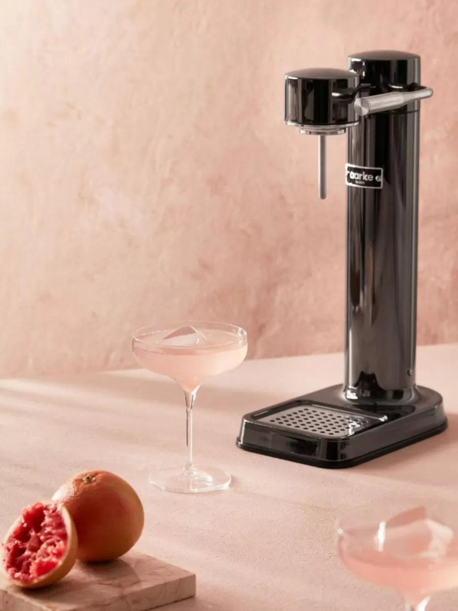 Wassersprudler-Aarke Wassersprudler-Set Carbonator 3 Schwarz, glänzend