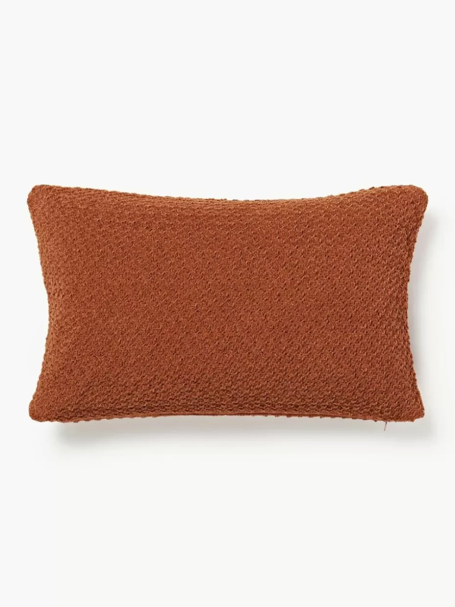 Dekokissen-Westwing Collection Weiche Strick-Kissenhülle Everly aus Chenille Terrakotta
