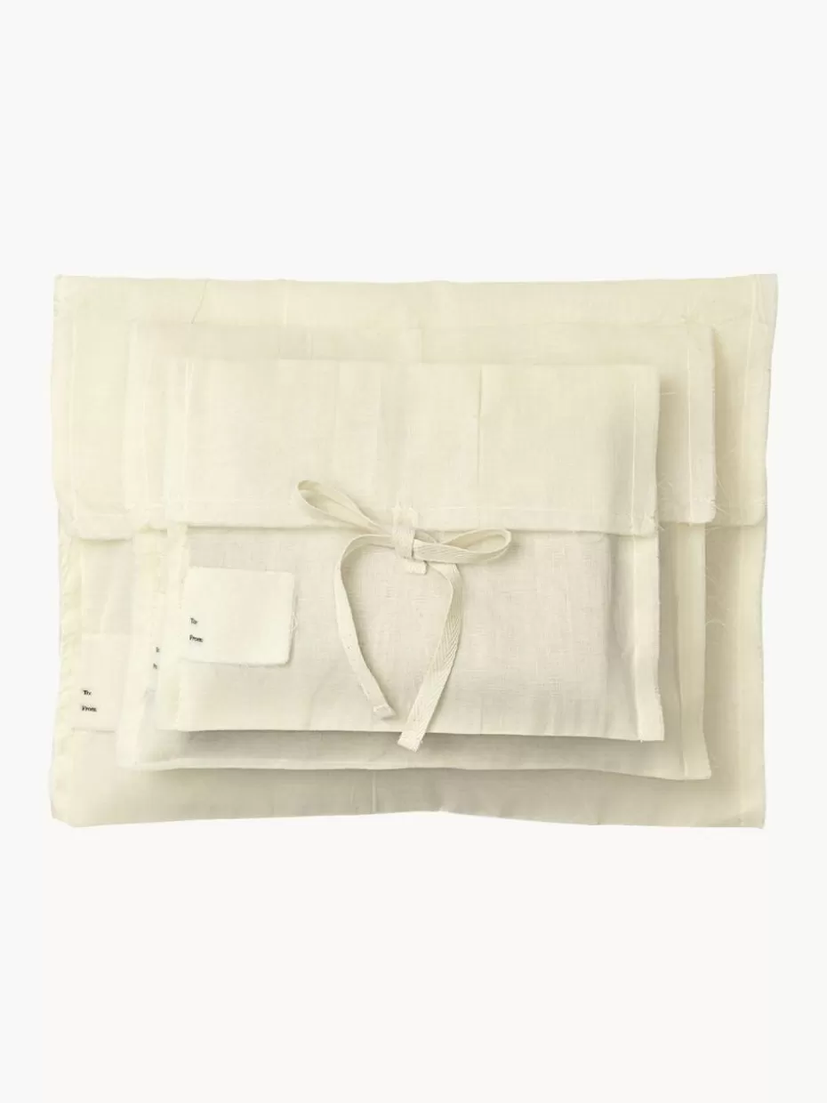 Family Holidays-ferm LIVING Weihnachtsbeutel Clam aus Bio-Baumwolle, 3er-Set