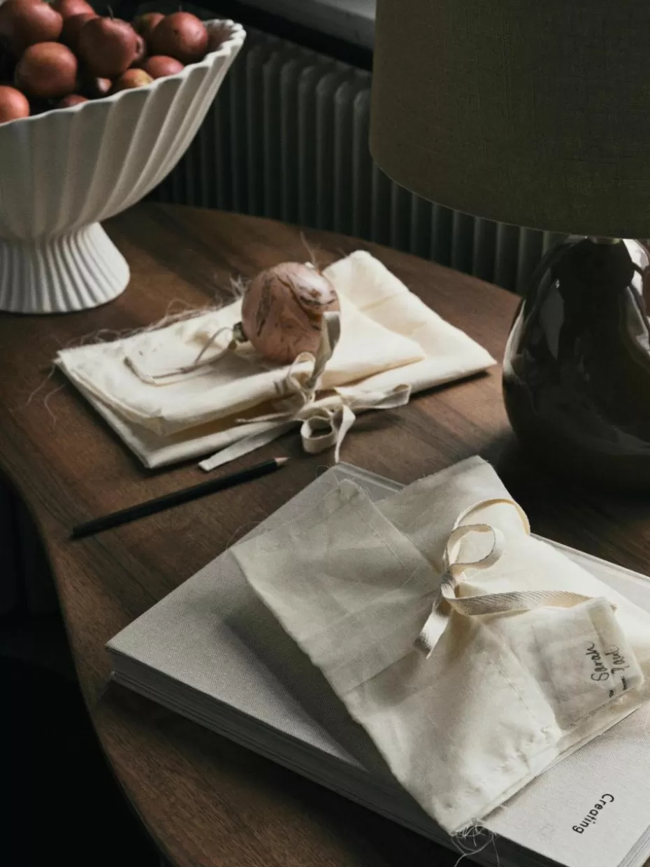 Family Holidays-ferm LIVING Weihnachtsbeutel Clam aus Bio-Baumwolle, 3er-Set