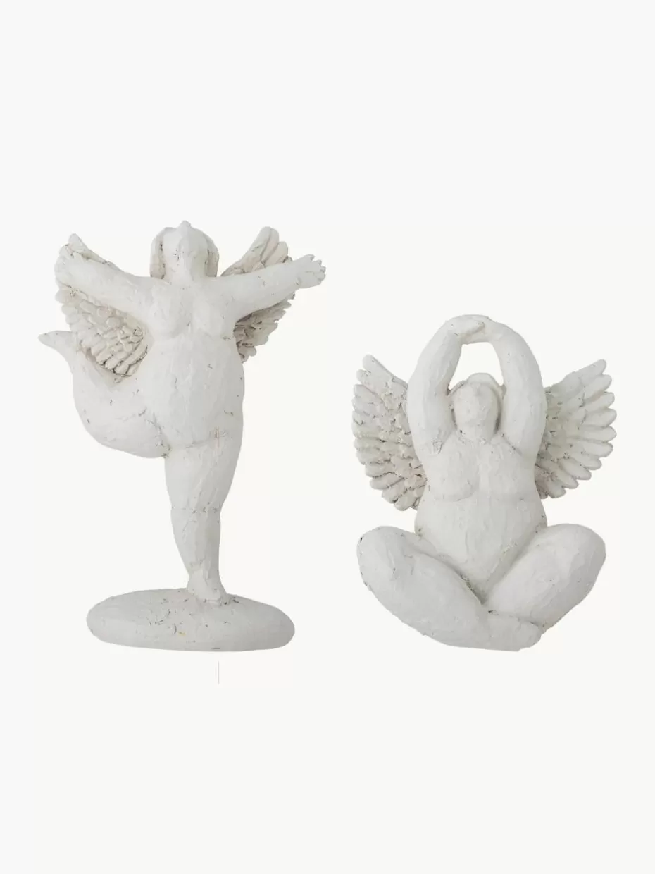 Weihnachtliche Deko-Objekte-Bloomingville Weihnachtsfiguren Hadessa in Engelform, 2er-Set