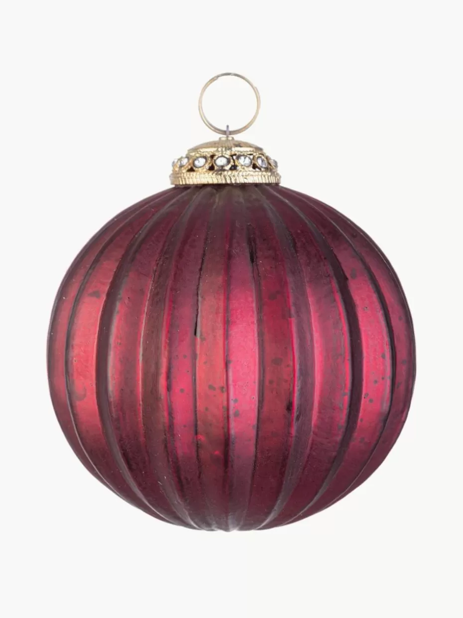 Weihnachtskugeln & Baumanhänger | Festliche Eleganz-Bizzotto Weihnachtskugeln Daring, 4 Stück