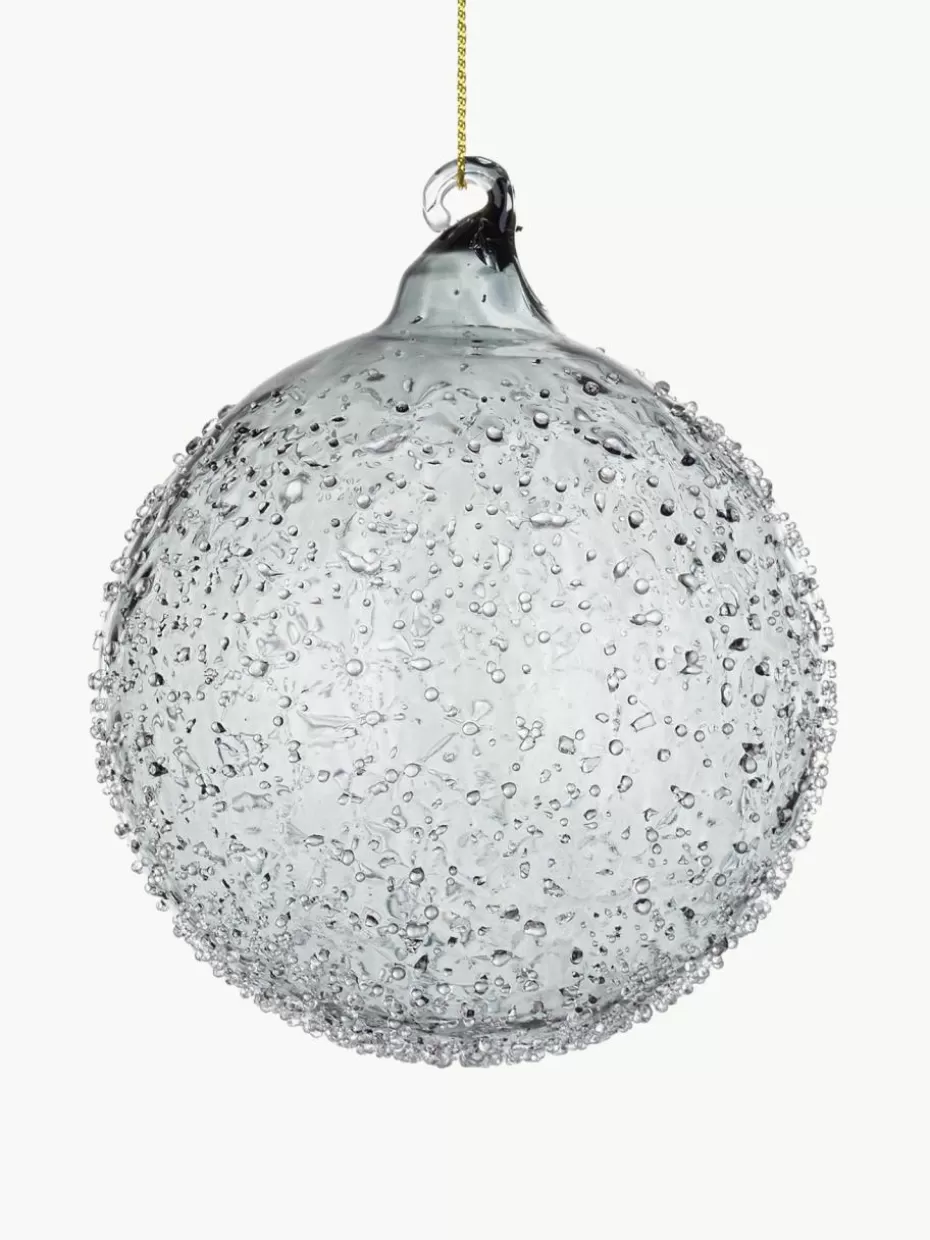Weihnachtskugeln & Baumanhänger | Romantische Details-Bizzotto Weihnachtskugeln Saturno, 8 Stück