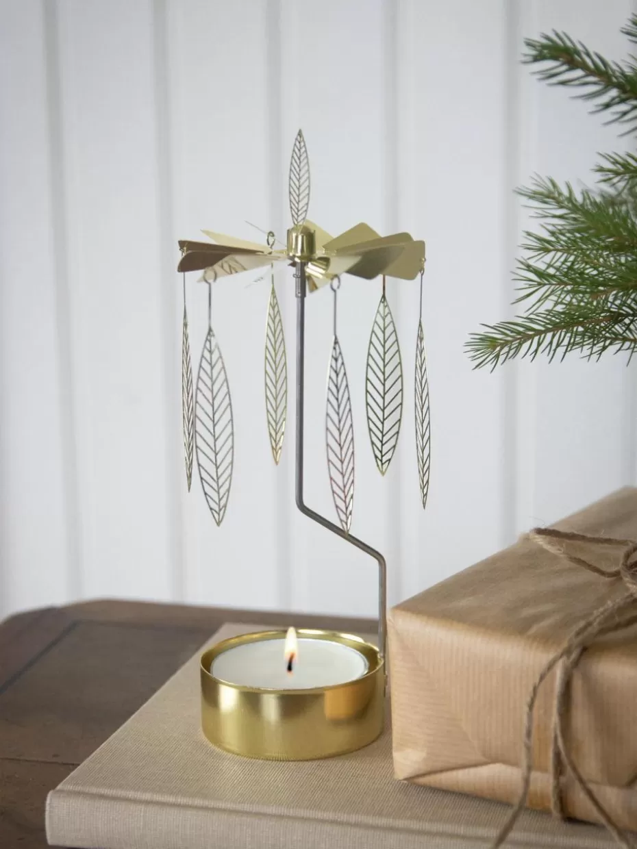 Weihnachtskerzen & Kerzenhalter | Teelichthalter-Pluto Design Weihnachts-Teelichthalter Salix, drehbar
