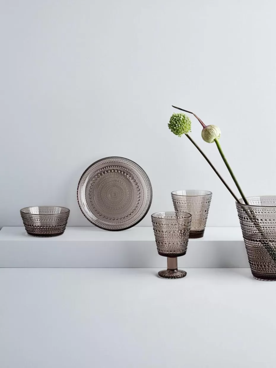Weingläser-iittala Weingläser Kastehelmi, 2 Stück Beige, transparent