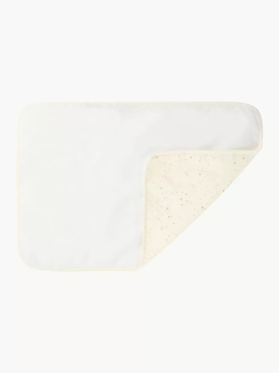 Wickeln & Pflege-Nobodinoz Wickelauflage Stories aus Bio-Baumwolle Off White, Beige