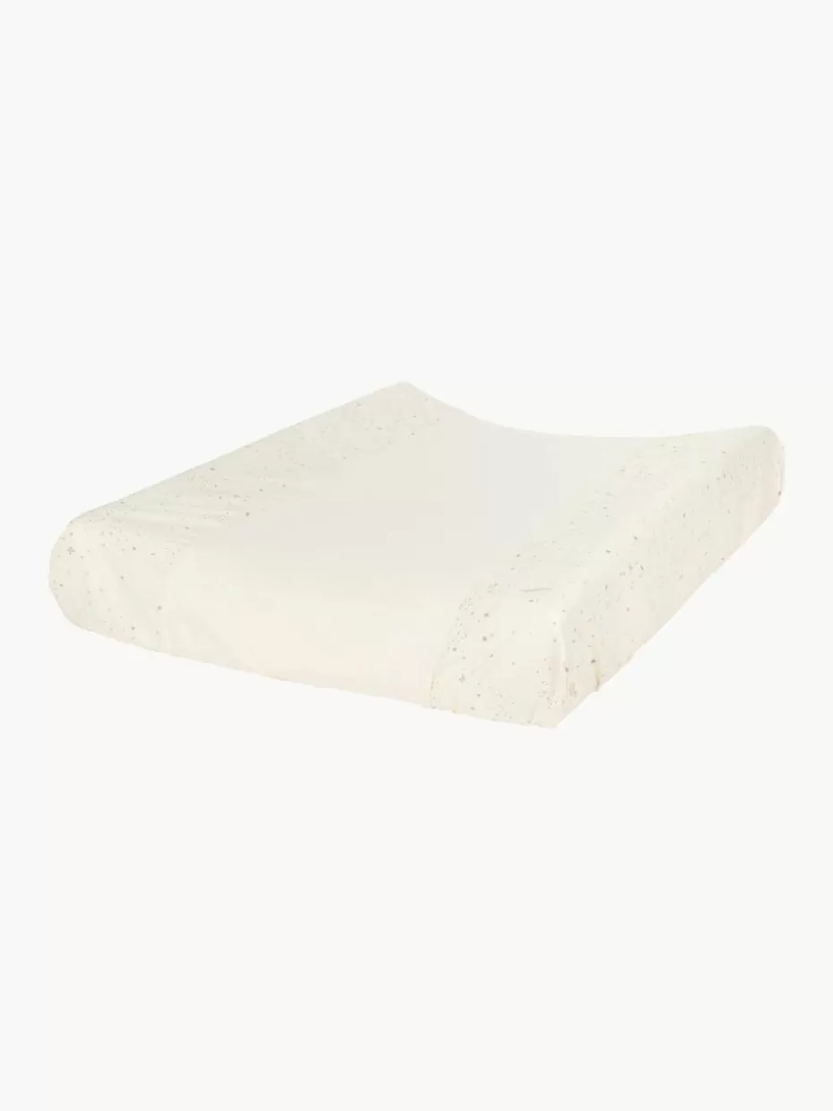 Wickeln & Pflege-Nobodinoz Wickelauflage Zen aus Bio-Baumwolle Off White, Beige