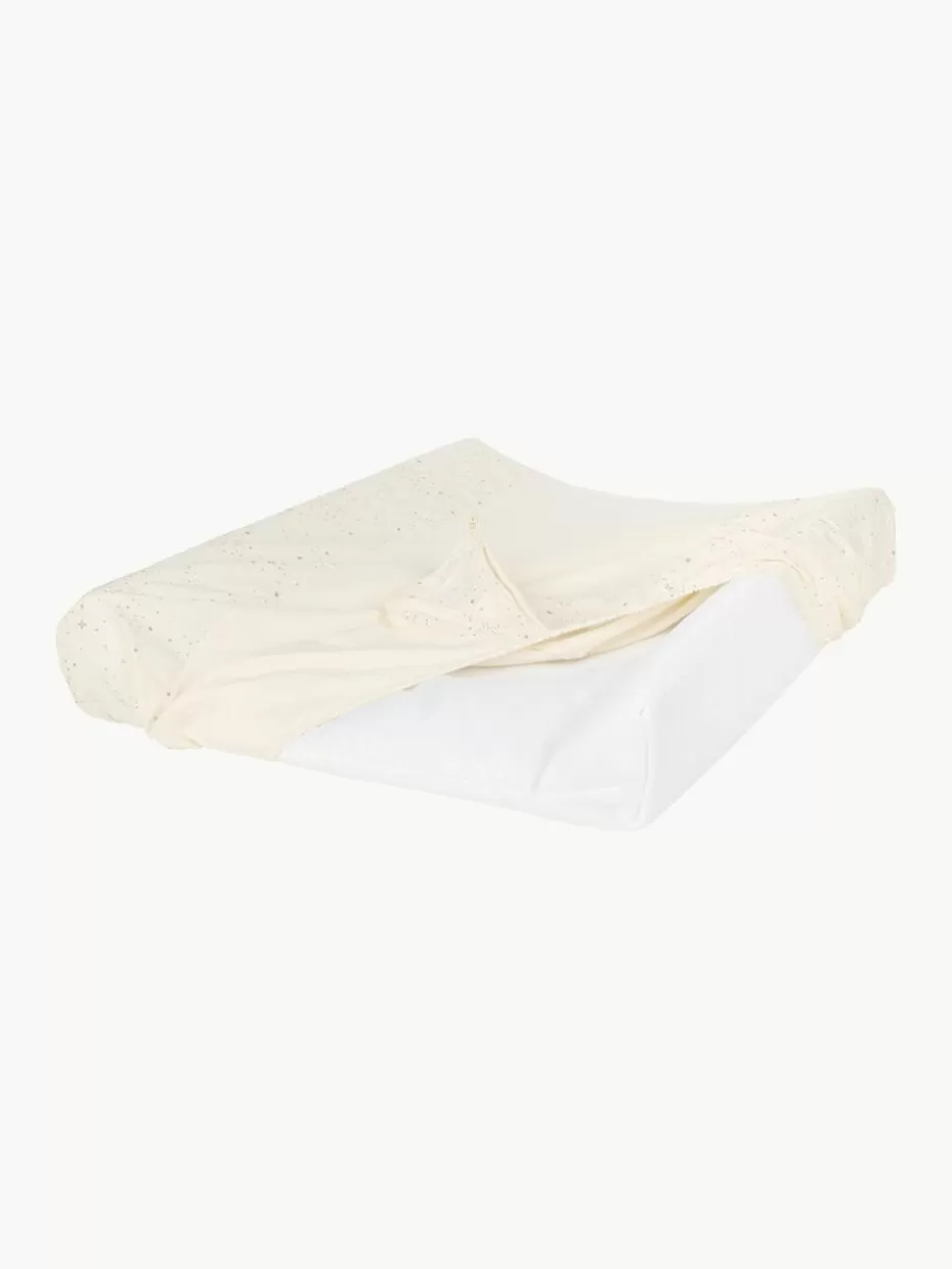 Wickeln & Pflege-Nobodinoz Wickelauflage Zen aus Bio-Baumwolle Off White, Beige
