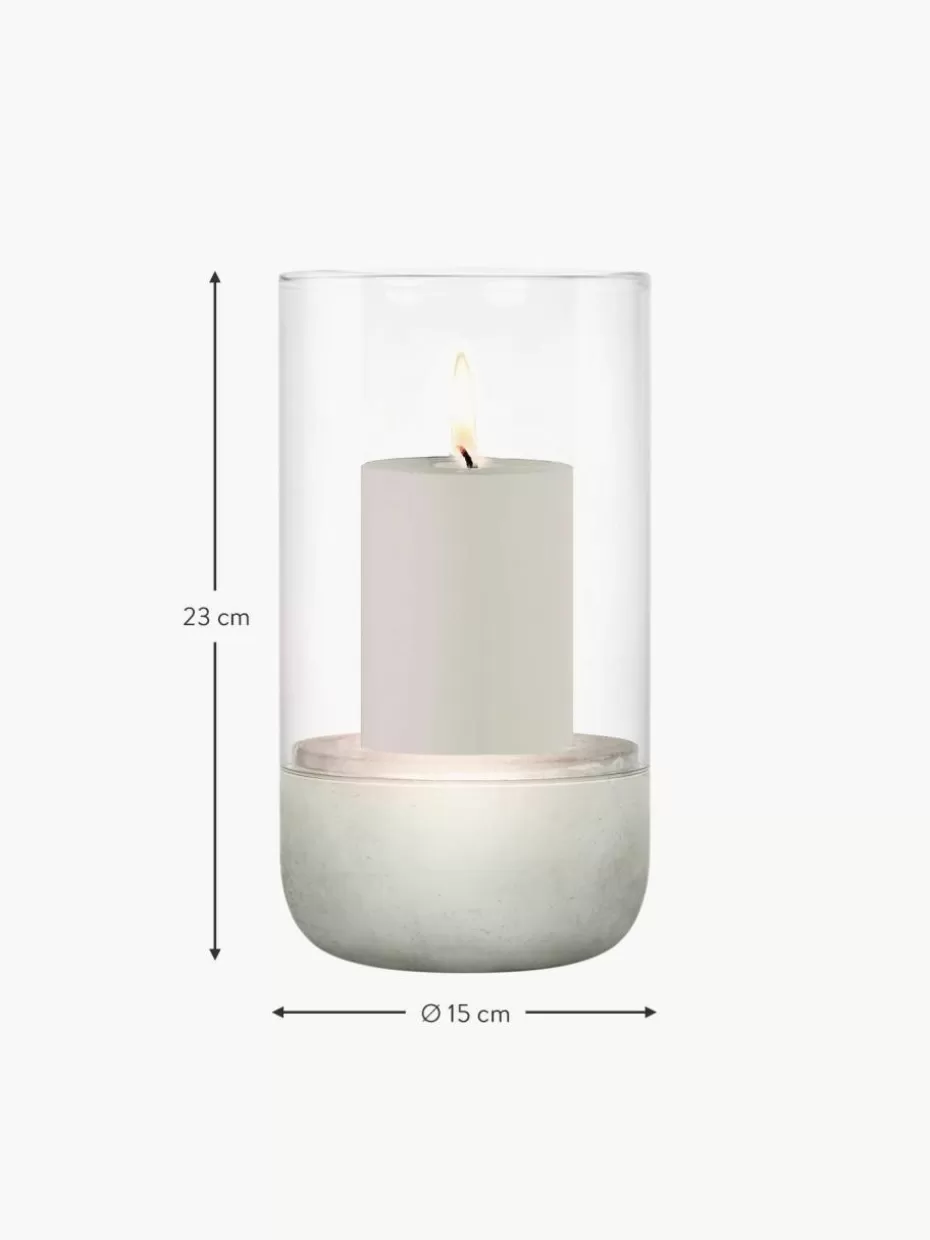 Windlichter & Laternen-Blomus Windlicht Calma aus Glas, H 23 cm