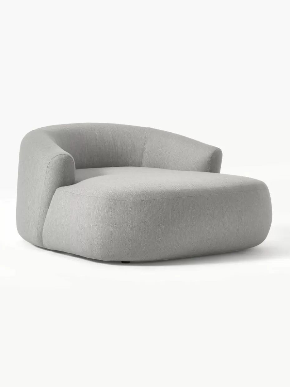 Sessel-Westwing Collection XL Loungesessel Sofia Webstoff Grau