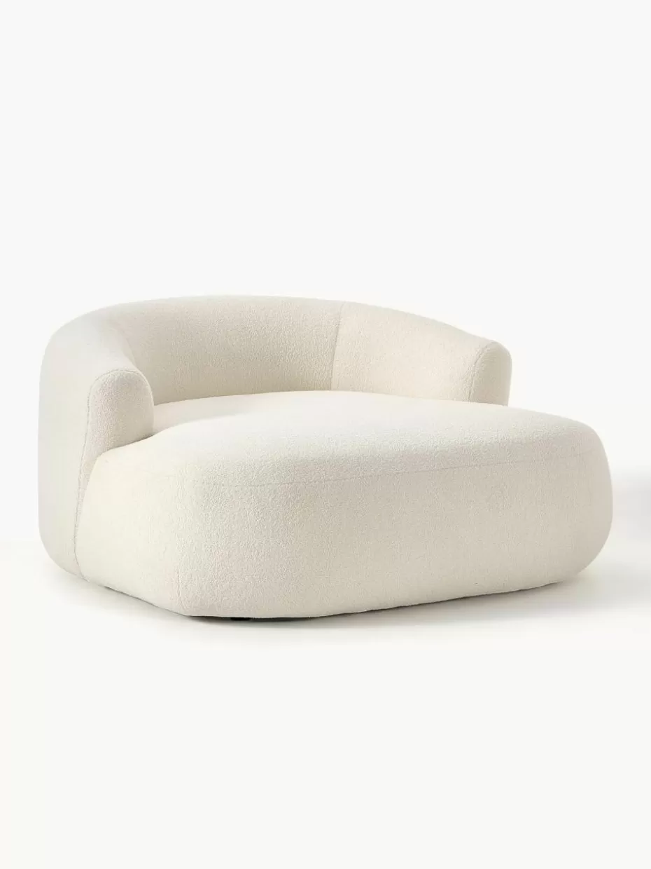 Sessel | Sofaserien-Westwing Collection XL Teddy-Loungesessel Sofia Teddy Off White