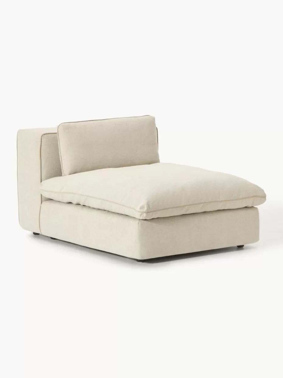 Sofas | Sofaserien-Westwing Collection XL-Mittelmodul Felix Webstoff Hellbeige
