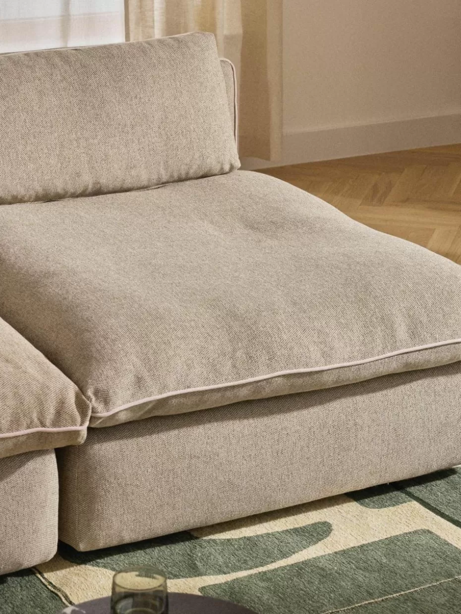 Sofas | Sofaserien-Westwing Collection XL-Mittelmodul Felix Webstoff Beige