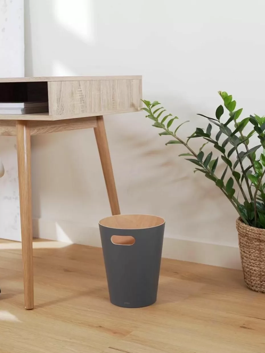 Bürobedarf-Umbra XS Papierkorb Woodrow Can Anthrazit
