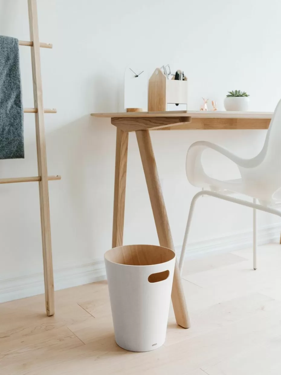Bürobedarf-Umbra XS Papierkorb Woodrow Can Weiß