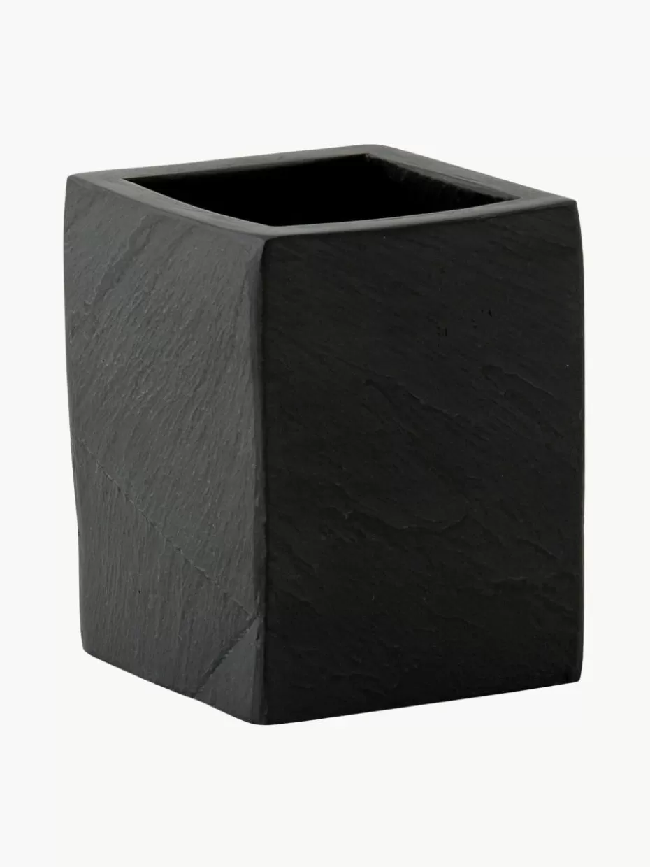 Zahnputzbecher-Andrea House Zahnputzbecher Slate in Schiefer-Optik