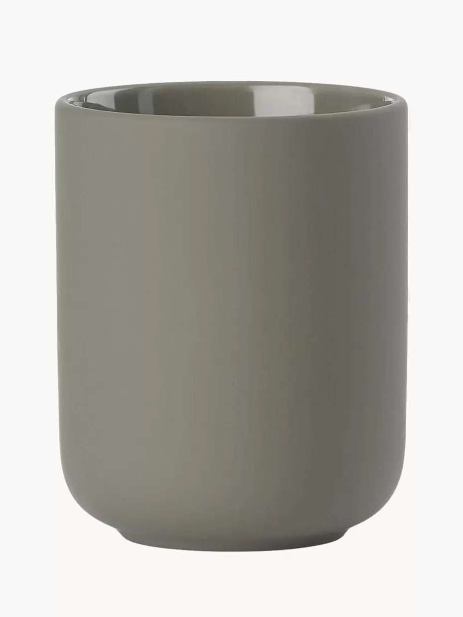 Zahnputzbecher-Zone Denmark Zahnputzbecher Ume mit Soft-Touch-Oberfläche Taupe