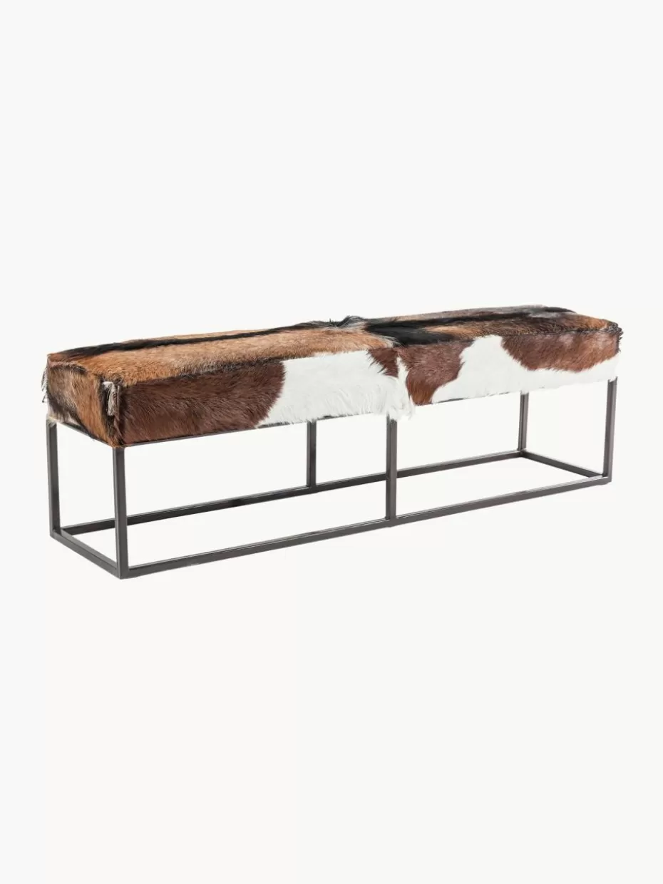 Flur Sitzbänke | Bettbänke-Kare Design Ziegenfell-Sitzbank Country Life
